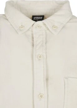 URBAN CLASSICS Corduroy Shirt - Chemise - Whitesand -URBAN CLASSICS Soldes Boutique 320ab9a5ac85483fbb4c4488c1fdcde9