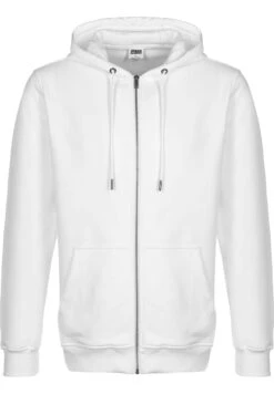 URBAN CLASSICS Terry - Sweat Zippé - White