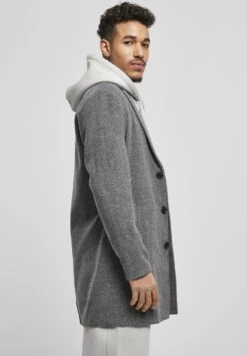 URBAN CLASSICS Herringbone - Manteau Classique - Darkgrey -URBAN CLASSICS Soldes Boutique 50090406d478462584497f2d8fb338fa