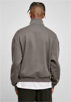 URBAN CLASSICS Organic Drawstring Troyer - Sweatshirt - Darkshadow -URBAN CLASSICS Soldes Boutique 585fb1bd4f8441cd905c917a1cf28170