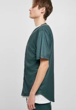 URBAN CLASSICS Baseball - Chemise - Bottlegreen White -URBAN CLASSICS Soldes Boutique 5bb60b1365cd4543acff7a4481188520