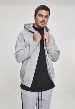 URBAN CLASSICS Sweat Zippé - Lightasphalt