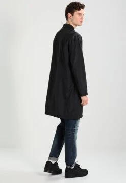 URBAN CLASSICS Coach Coat - Trench - Black -URBAN CLASSICS Soldes Boutique 6fb6d25ba9e7461faacabf66eb58f4d1