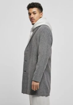 URBAN CLASSICS Herringbone - Manteau Classique - Darkgrey -URBAN CLASSICS Soldes Boutique 946120c0c13c4b2b97dcf39c76b44b7b