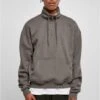 URBAN CLASSICS Organic Drawstring Troyer - Sweatshirt - Darkshadow