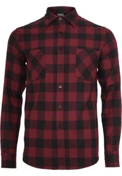 URBAN CLASSICS Checked - Chemise - Black/Burgundy -URBAN CLASSICS Soldes Boutique b1a7a29d180e4770aeda163ef8bc99f2