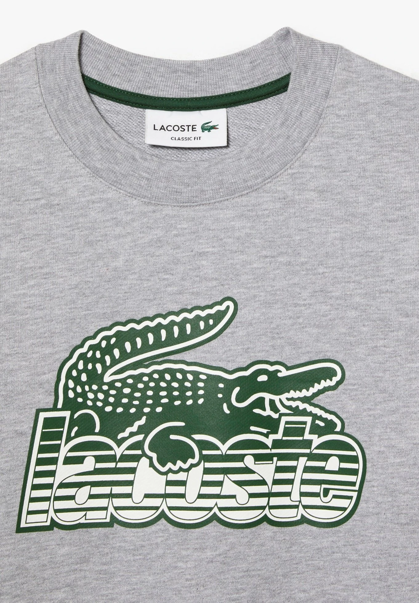 Lacoste Sweatshirt - Gris Chiné 5 Lacoste Sweatshirt - Gris Chiné – Image 5