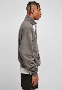 URBAN CLASSICS Organic Drawstring Troyer - Sweatshirt - Darkshadow -URBAN CLASSICS Soldes Boutique cb59736ab3544fe59b33e81a62d42798